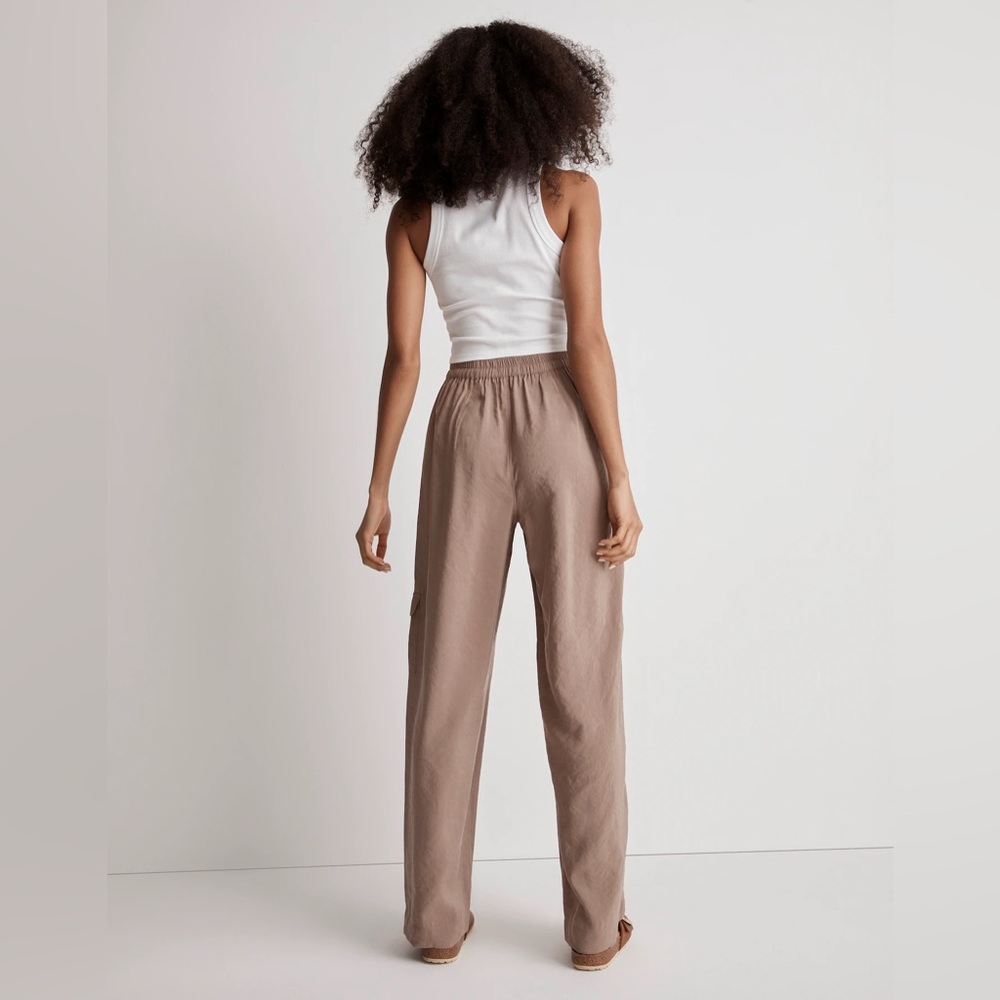 NWOT Madewell Straight Cargo Pants in Softdrape 2X - Picture 3 of 13